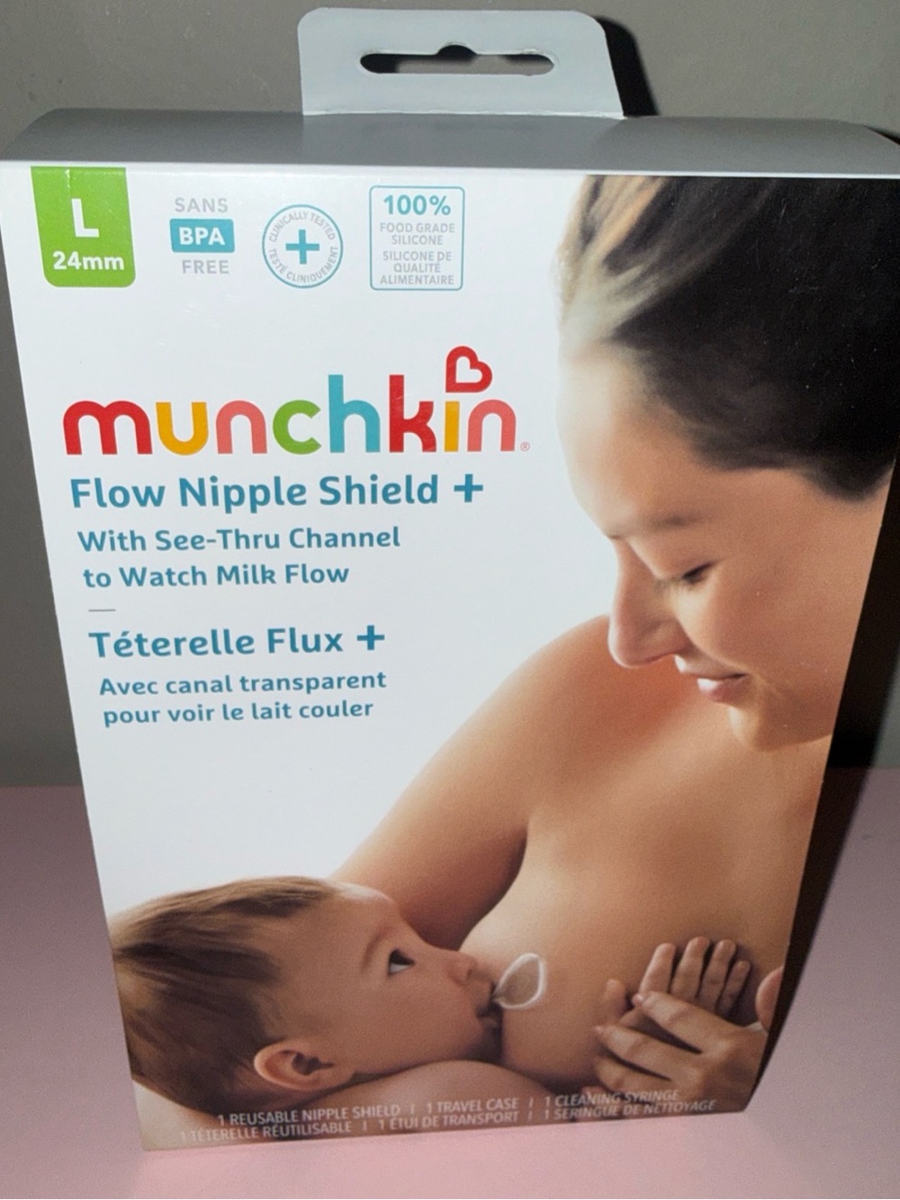 Munchkin Flow Ni..pe Shield + (Large) - Clear. Brand New
